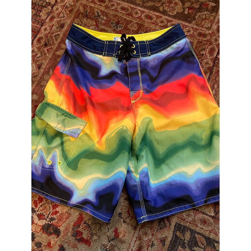 Vintage OP Men’s TieDye Boardshorts Size 28om